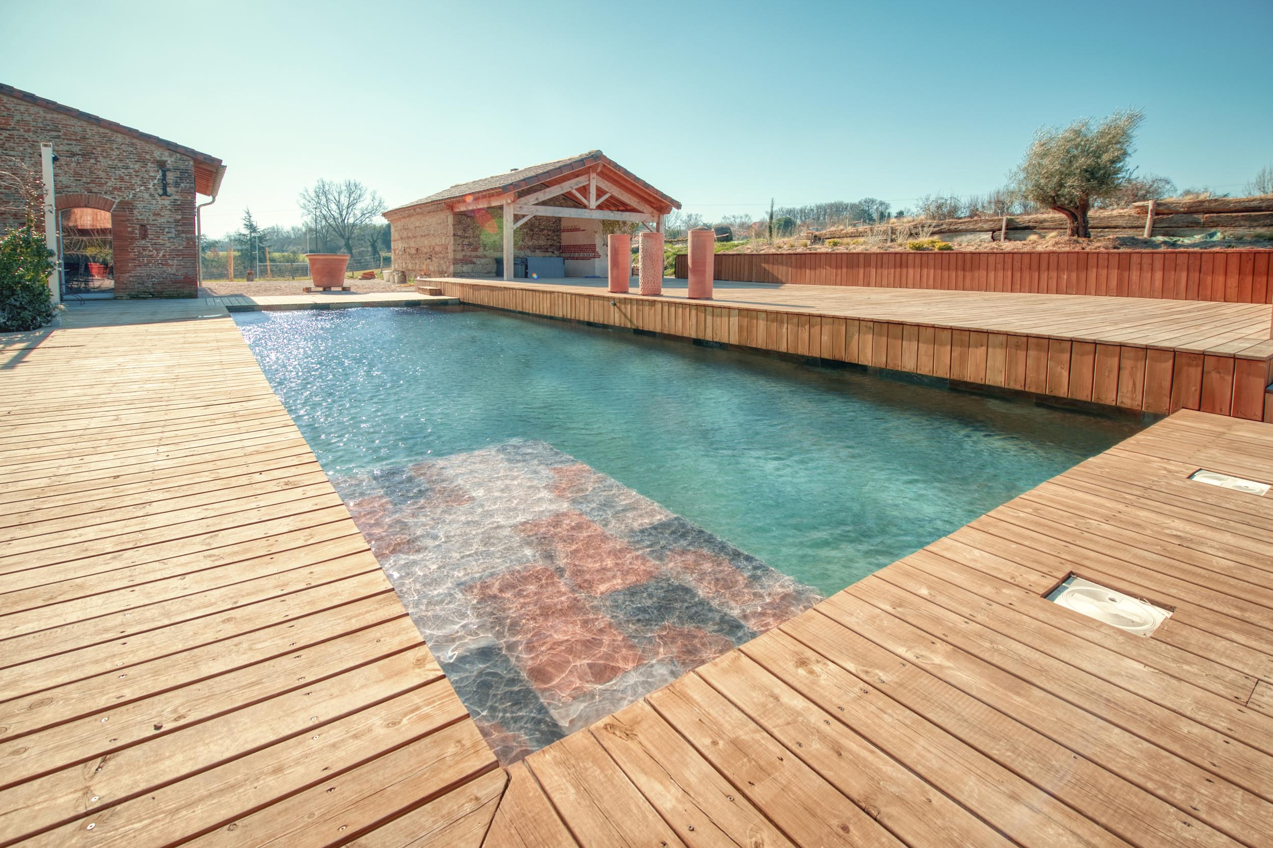 Piscine maison d'hôtes de prestige, luxe à la ferme en Haute-Garonne